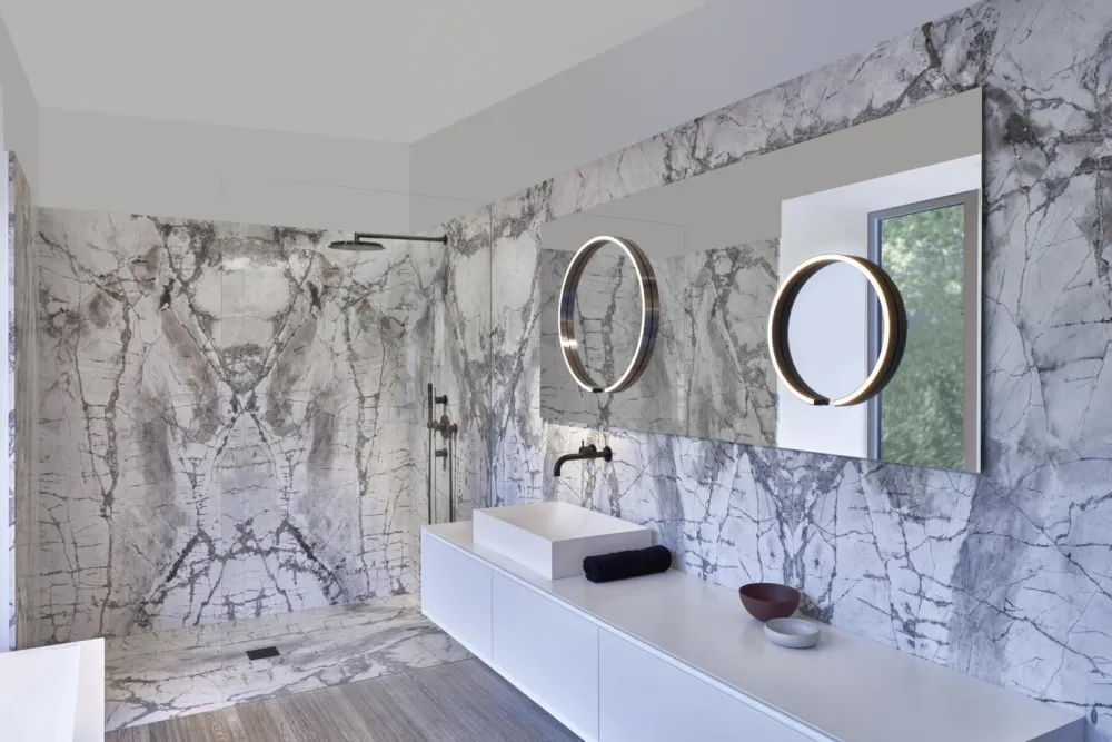 Occhio Miroirs|Appliques>Mito Sfera avec fixation pour Miroirs "air" LED Ø60cm