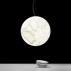 Davide Groppi Suspensions>Moon Ø120cm Suspensions Blanc