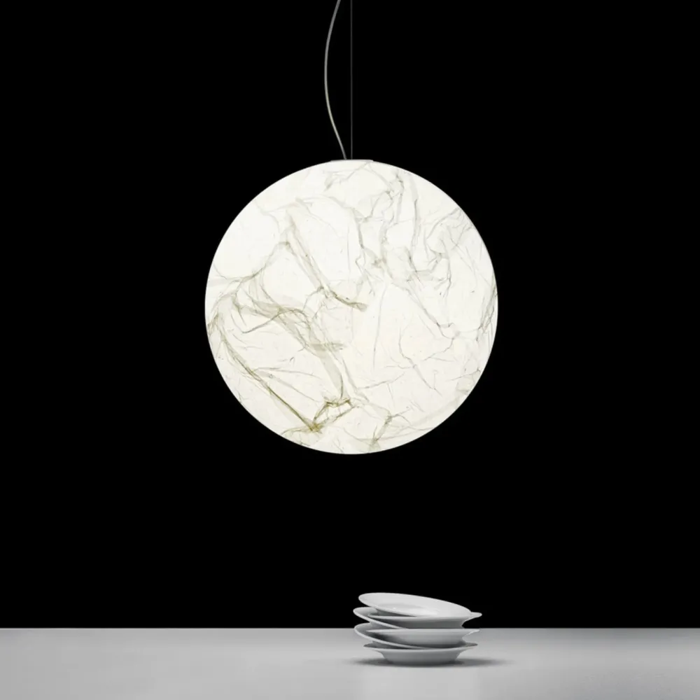Davide Groppi Suspensions>Moon Ø120cm Suspensions Blanc