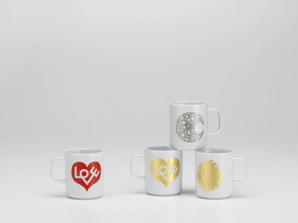 Vitra Art De La Table>Mug Love Heart Gold