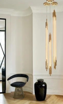 DCW Editions Suspensions>Org Verticale 160cm Suspensions LED Laiton