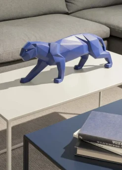 Lladro Figurines>Panthère Figurines Bleu mat