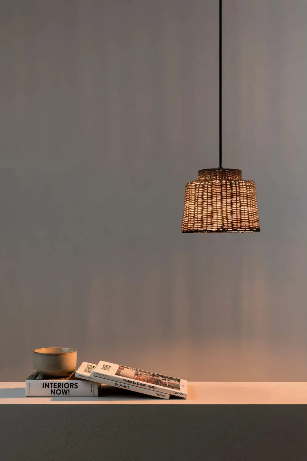 Faro Suspensions>Saipan Suspensions Noir, Rotin