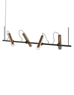 Light-Point Suspensions>Spirit 150cm Suspensions LED Noir/Rose gold