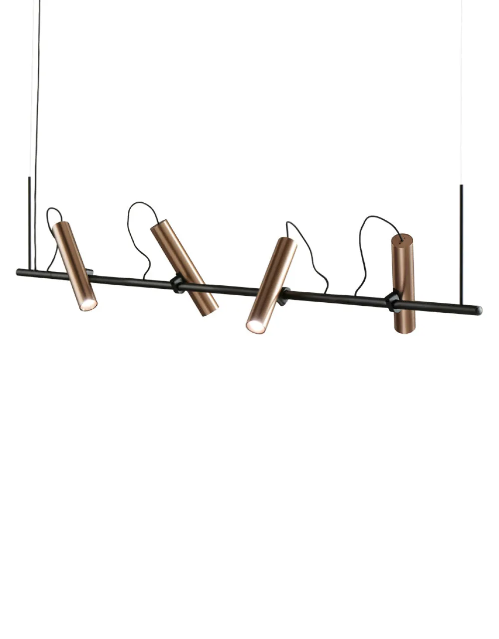 Light-Point Suspensions>Spirit 150cm Suspensions LED Noir/Rose gold