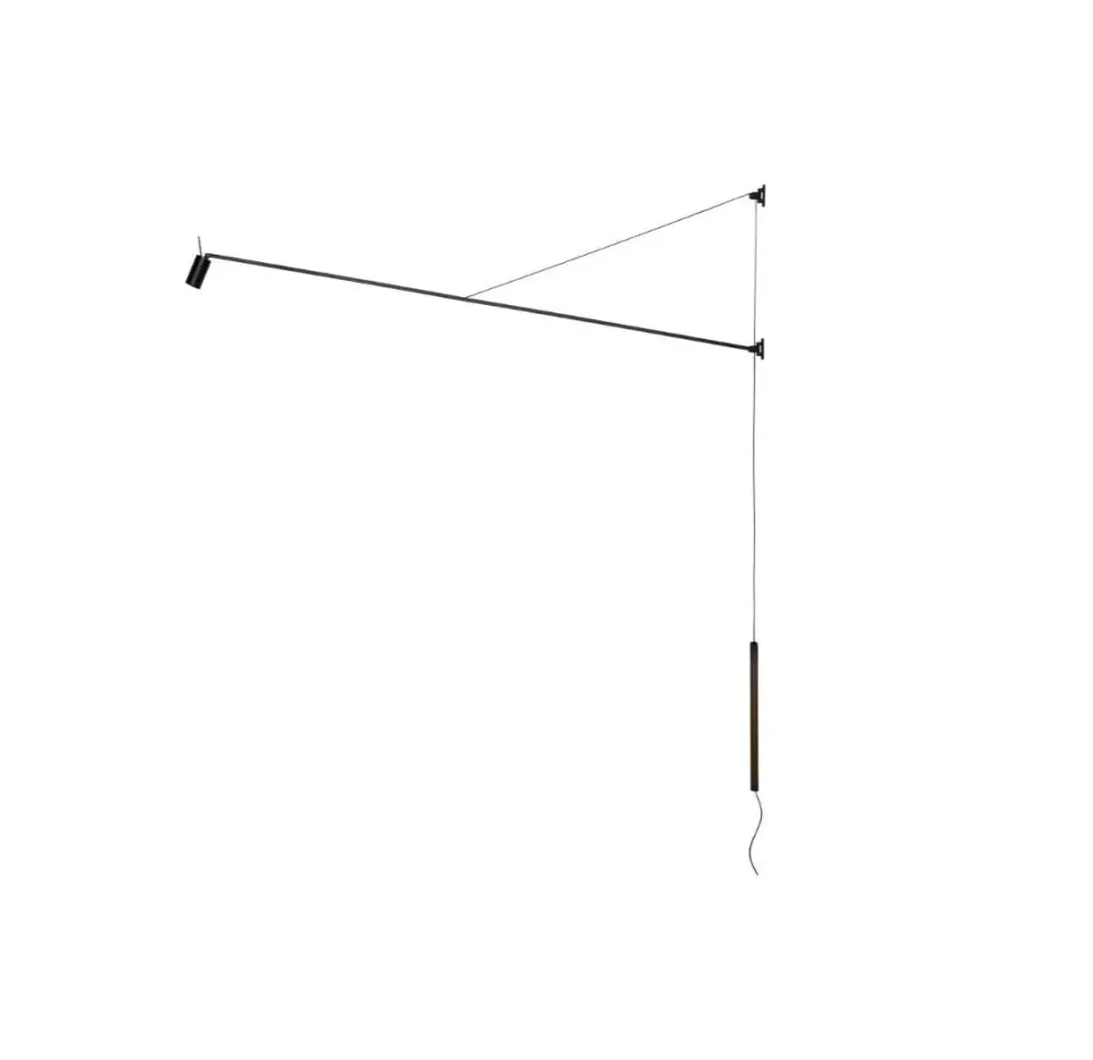 Nemo Lighting Appliques>Swan Appliques Noir mat