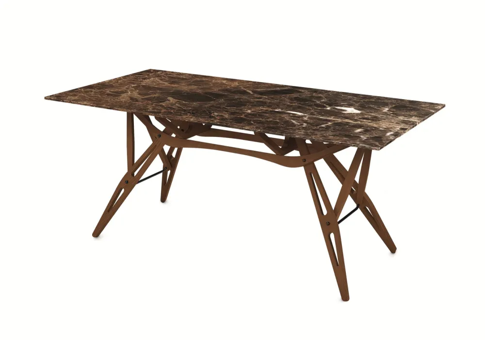 Zanotta Tables À Manger|Bureau>Table Reale Emperador Brun