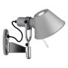 Artemide Liseuses|Appliques>Tolomeo Faretto Appliques Liseuses Argent avec interrupteur