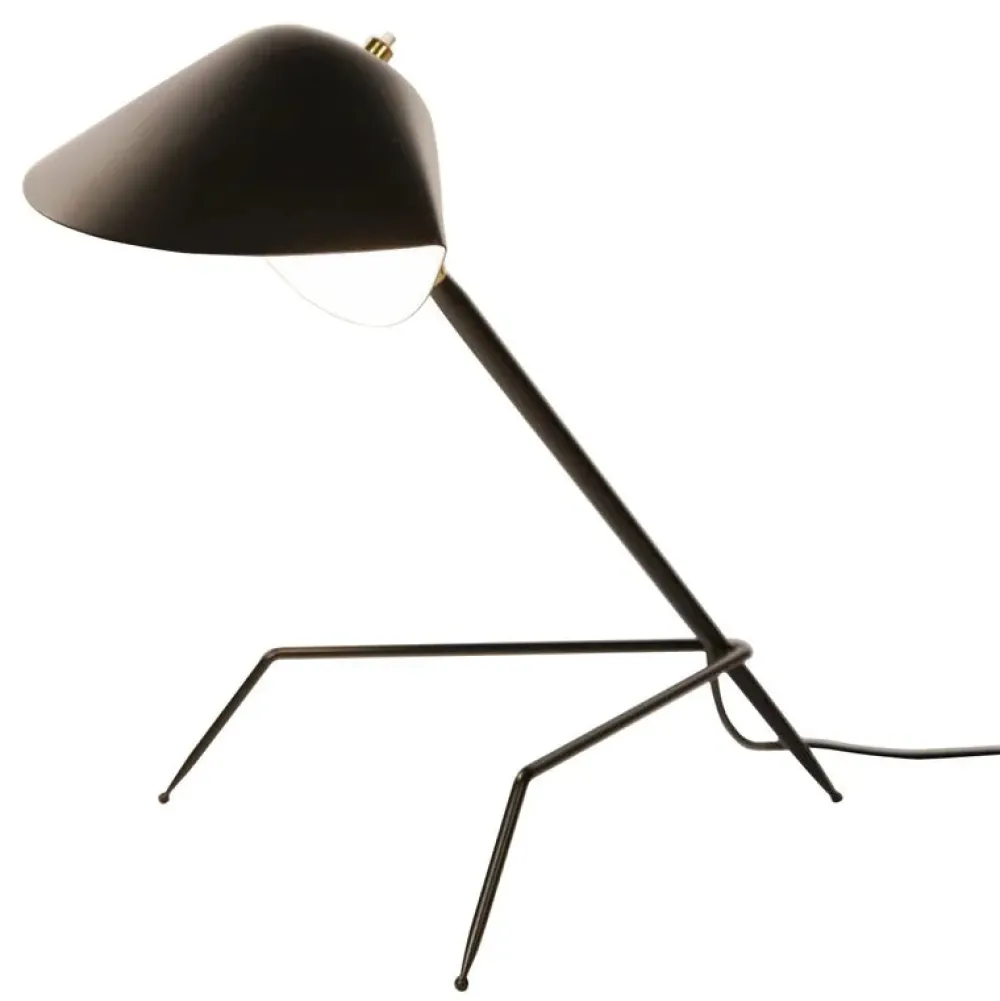 Serge Mouille Lampes À Poser|Lampes À Poser>Tripode Lampes de chevet Noir