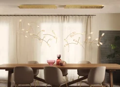 Slamp Suspensions>Tulip 7 Linear Suspensions Laiton