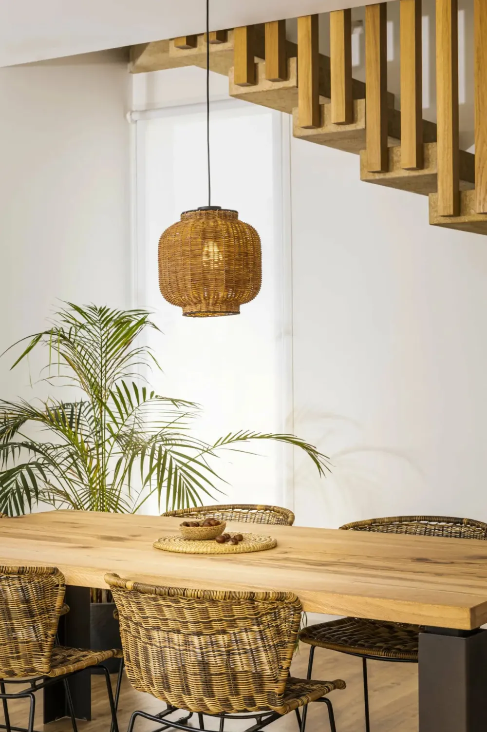 Faro Suspensions>Tupai Suspensions Noir, Rotin