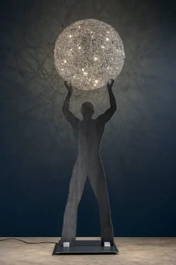 Catellani u0026 Smith Lampadaires|Lampadaires>Uomo Della Luce XXL Lampadaires Outdoor Argent