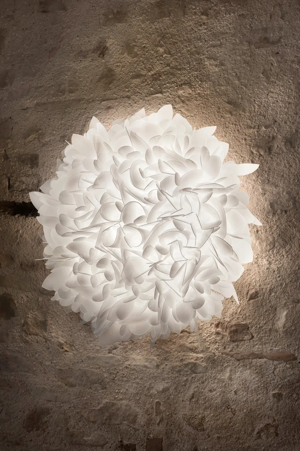 Slamp Appliques>Veli W Large Foliage Appliques Blanc