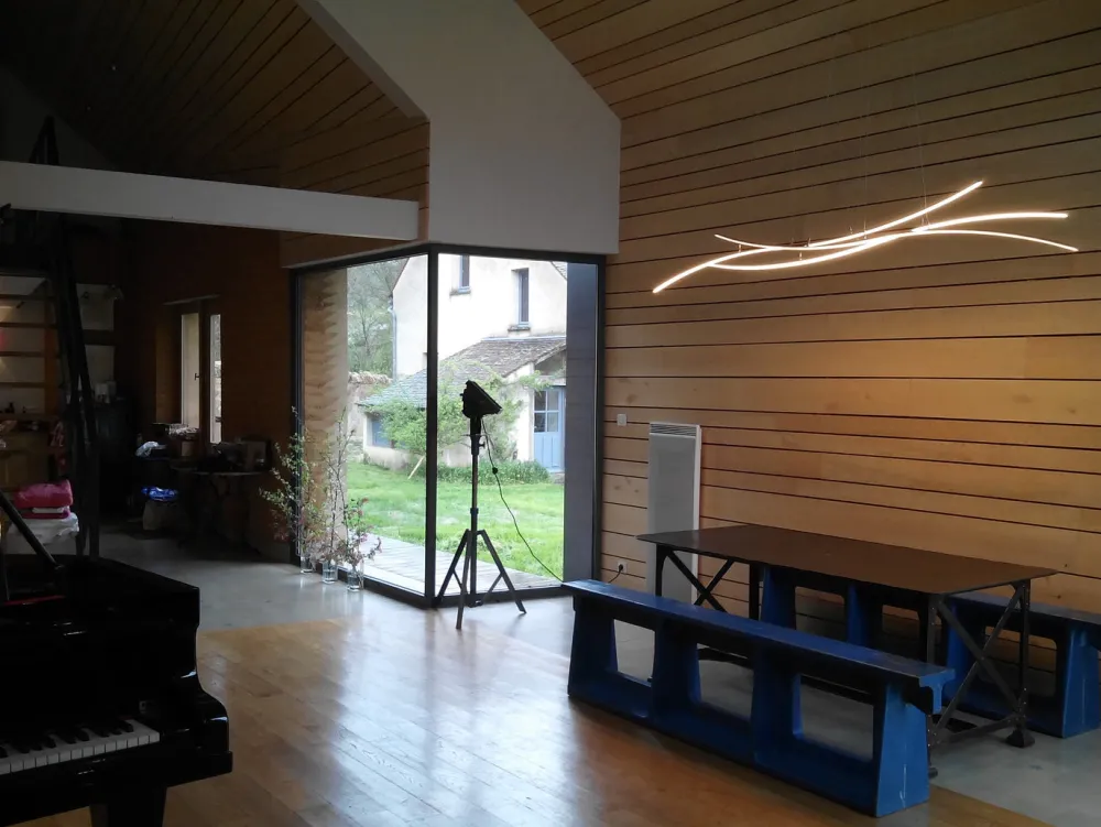 Henri Bursztyn Suspensions>Warp1 2 vagues 125cm Suspensions LED