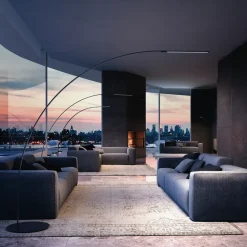 Fontana Arte Lampadaires>Yumi Lampadaires LED Noir