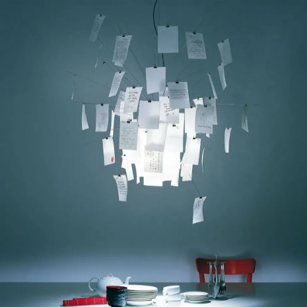 Ingo Maurer Suspensions>Zettel’z 6 Suspensions Blanc